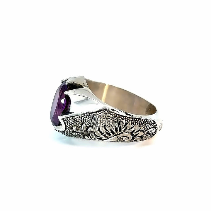 Artisan Symphony Amethyst Sterling Silver Women Ring