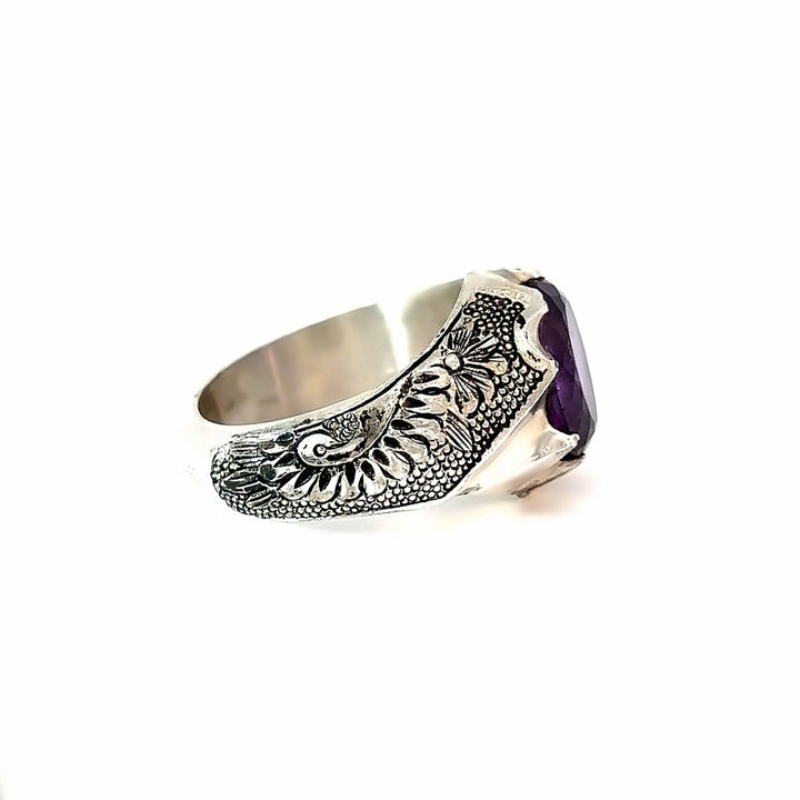 Artisan Symphony Amethyst Sterling Silver Women Ring