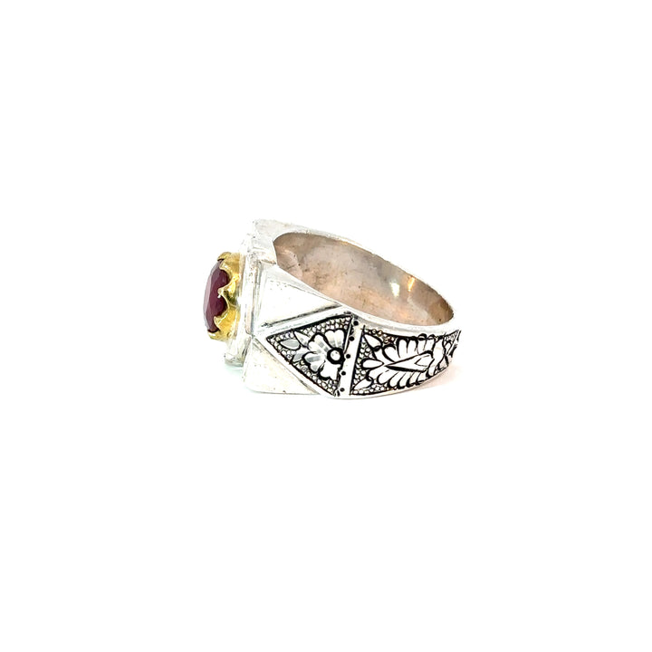 Persian Ruby Beauty Sterling Silver Ring