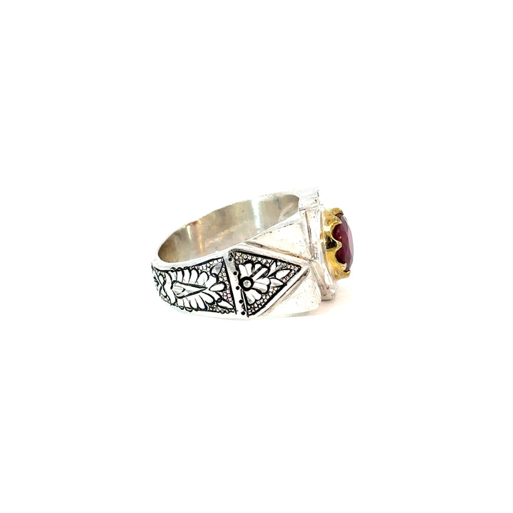 Persian Ruby Beauty Sterling Silver Ring
