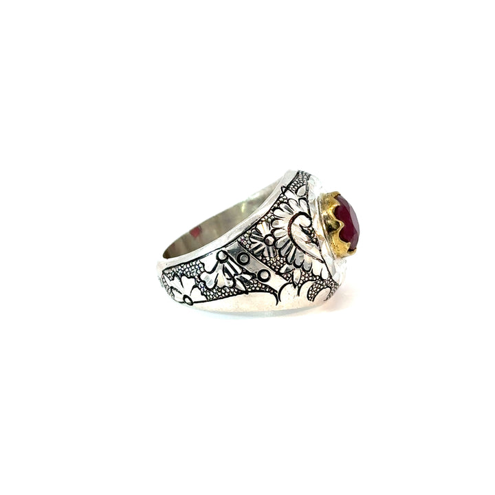 Ruby Majesty Sterling Silver Ring | US Size 10