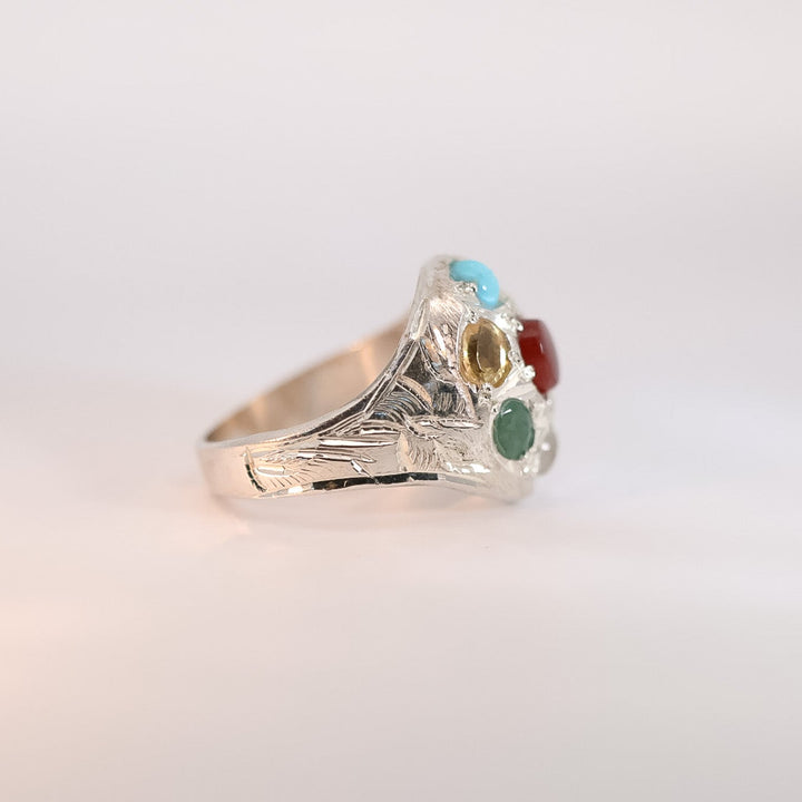 Saba Jawahir Sterling Silver Ring