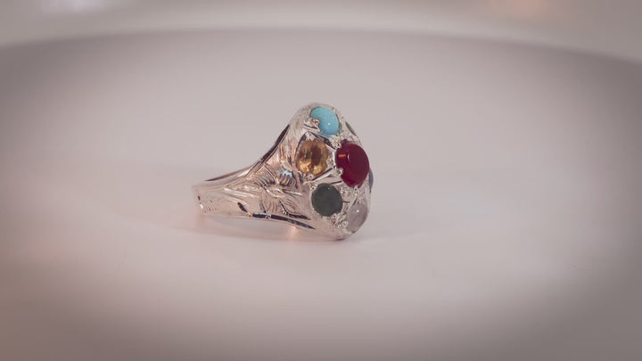Saba Jawahir Sterling Silver Ring