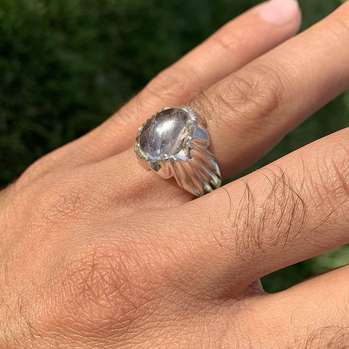 Dur e Najaf Ring Silver | خاتم در النجف الاصلي | AlAliGems | Genuine Dur E Najaf Stone Ring | Silver 925 - Al Ali Gems