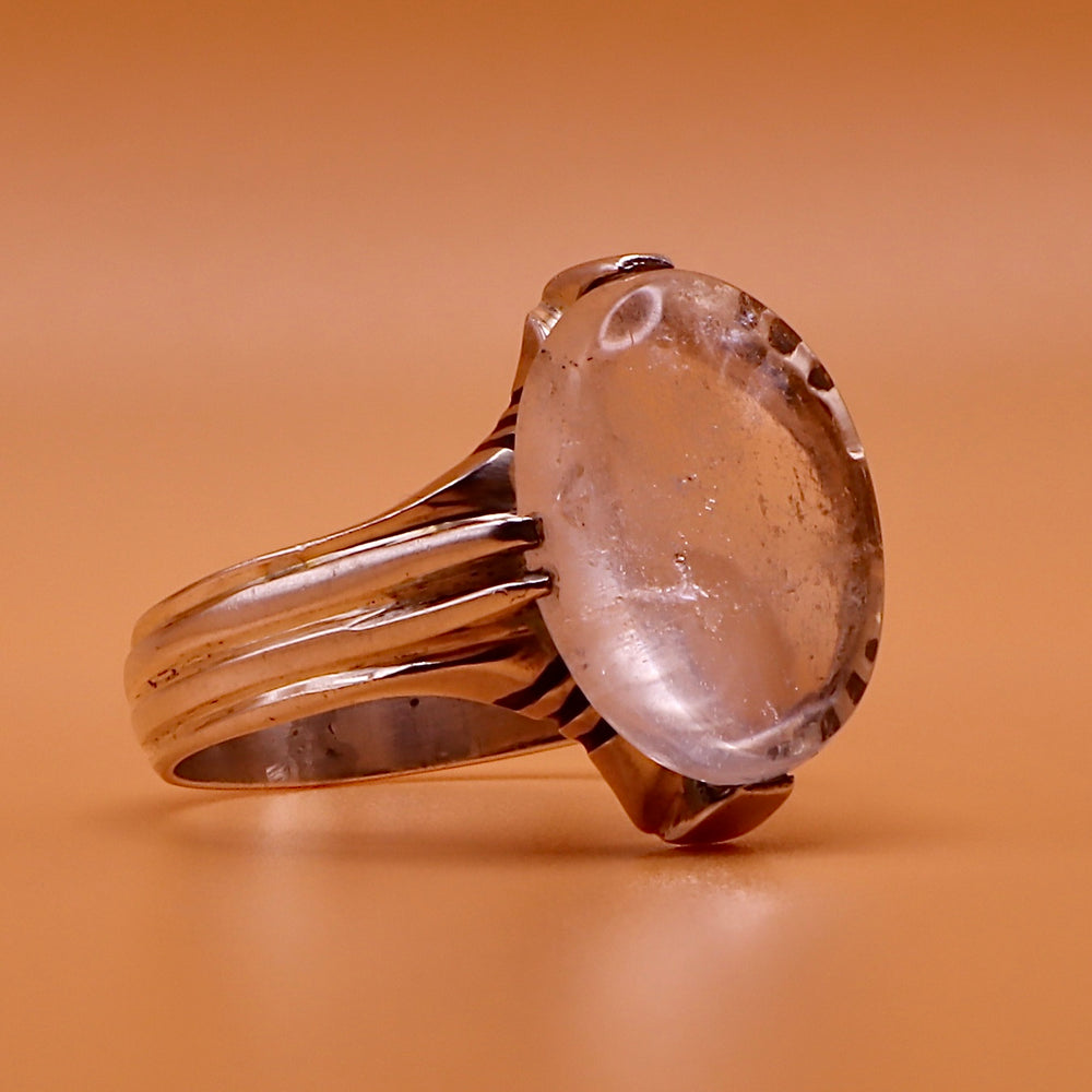 Oval Dur Al Najaf Stone Ring | خاتم در النجف الاصلي | Genuine Dur E Najaf Stone Ring⁩ | US Size 11 - Al Ali Gems