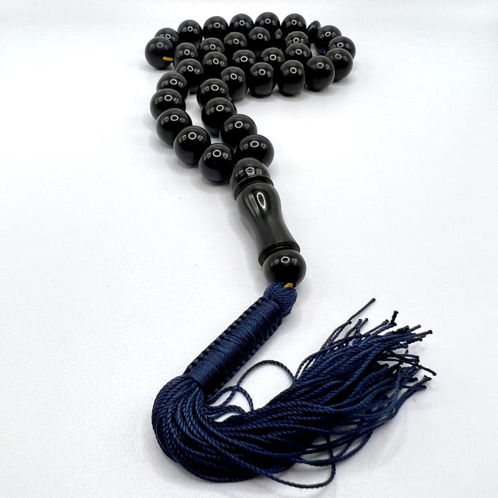 Dark Blue Sandalos Bakelite Tasbih سندلس بكلايت ازرق غامق⁩⁩⁩⁩ - AlAliGems