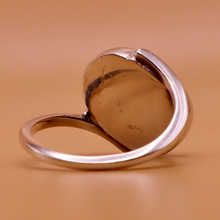 Nishapuri Feroza Ring for Ladies | Genuine Persian Turquoise Sterling Silver Ring with Unisex US Size 7.5 - AlAliGems