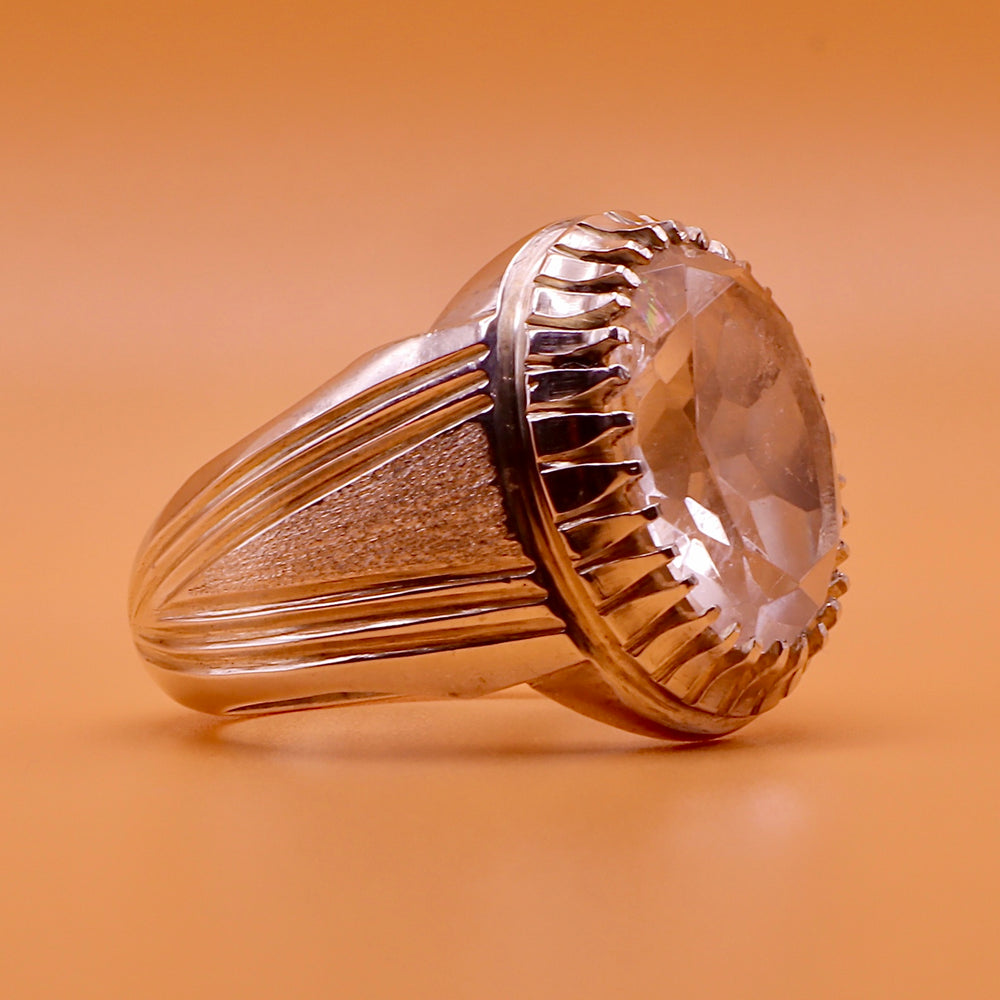 Oval Diamond Cut Dur Al Najaf Stone Ring | خاتم در النجف الاصلي | US Size 9.5 - Al Ali Gems
