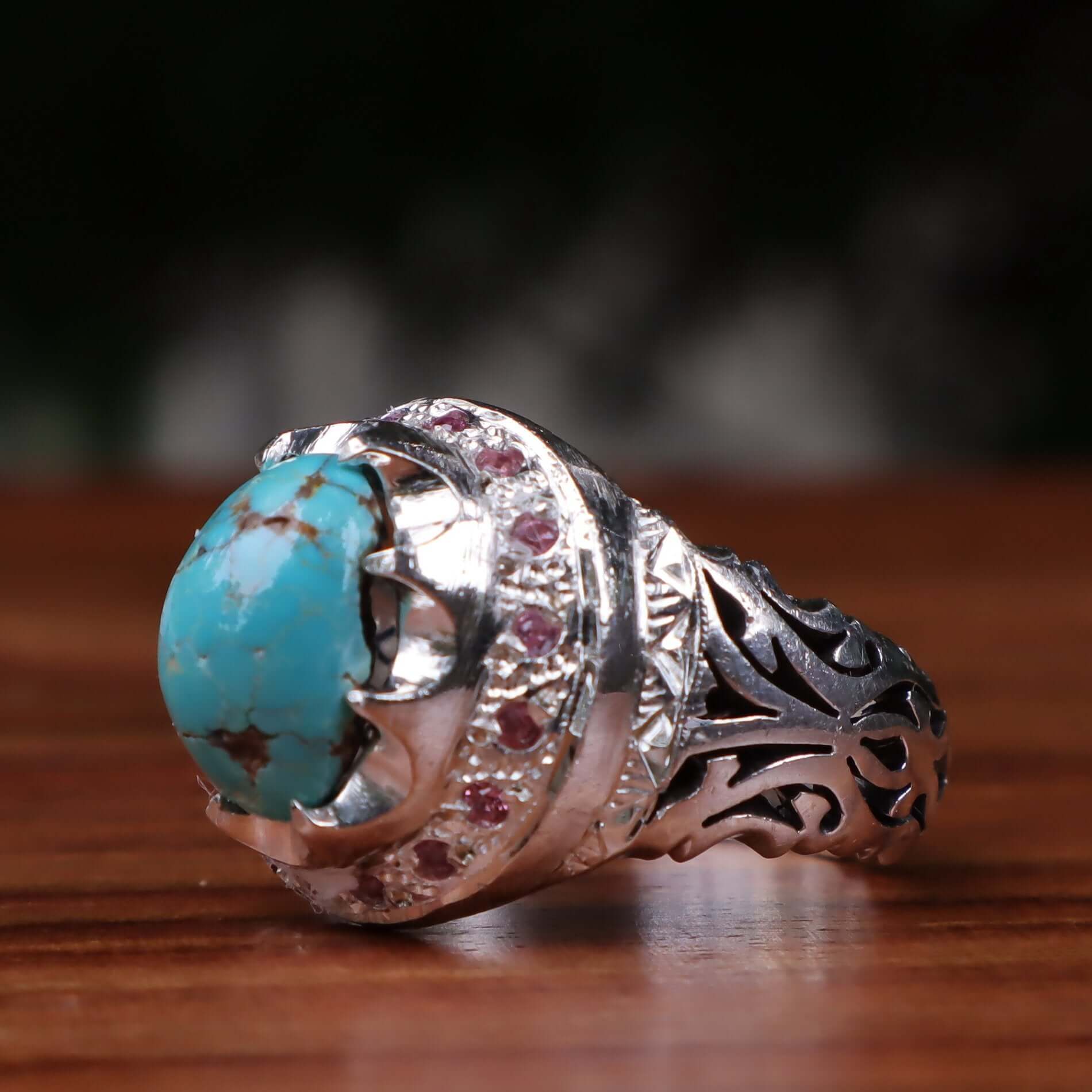 Feroza discount silver ring