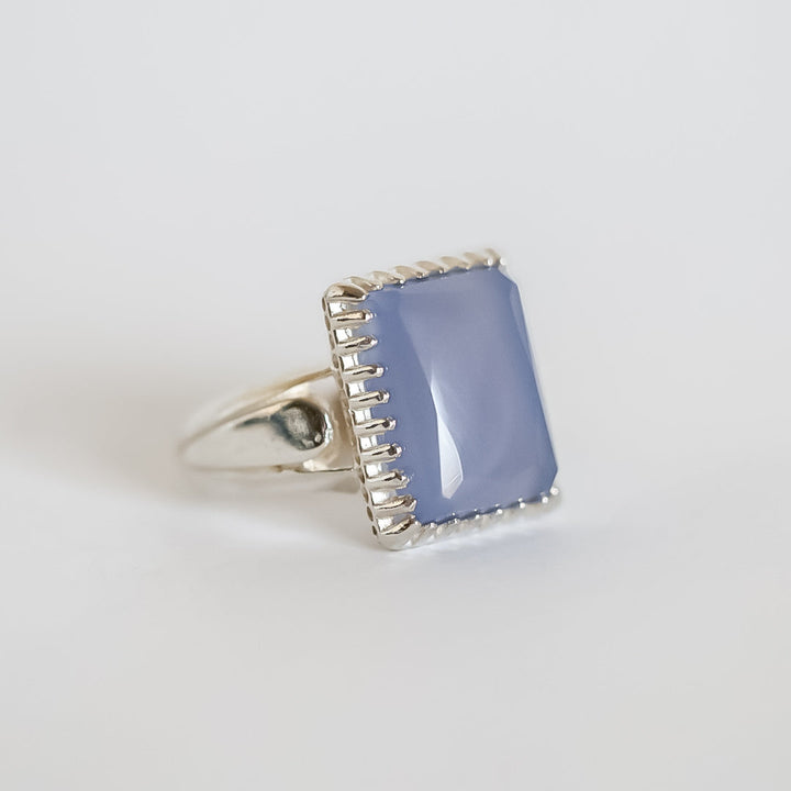 Qamarayn Al Basirah Yemeni Aqeeq Sterling Silver Ring
