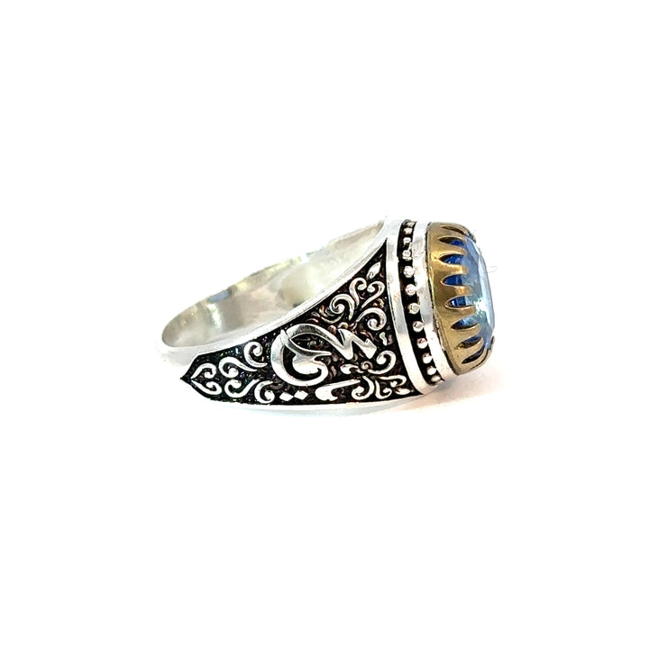 Persian Princess Topaz Sterling Silver Women Ring | US Size 9.5