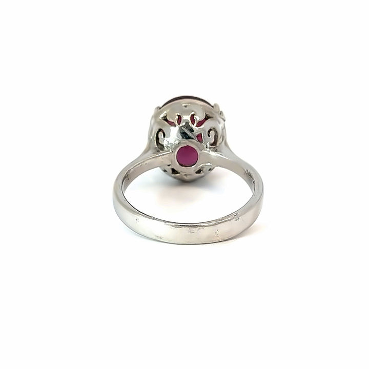 Ruby Essence Sterling Silver Women Ring | US Size 7.5