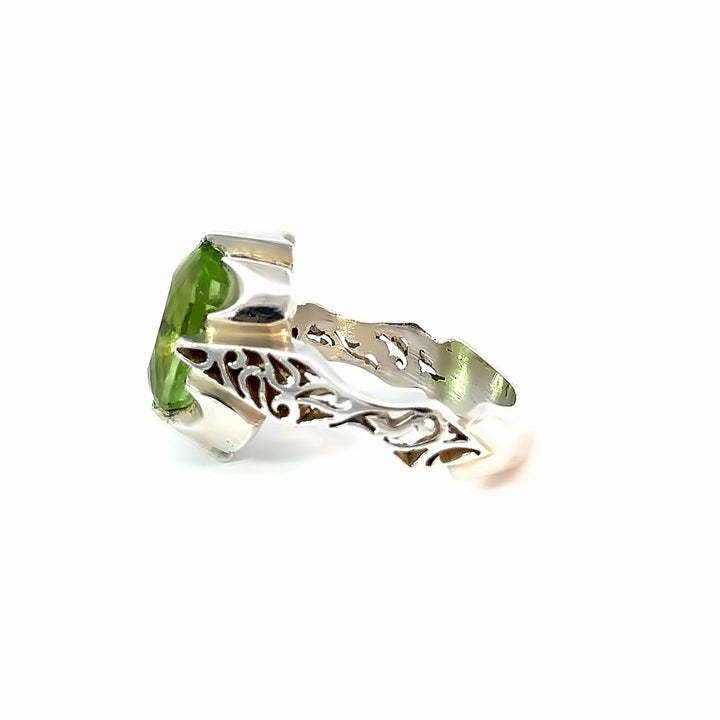 Enigma of Peridot Sterling Silver Women Ring