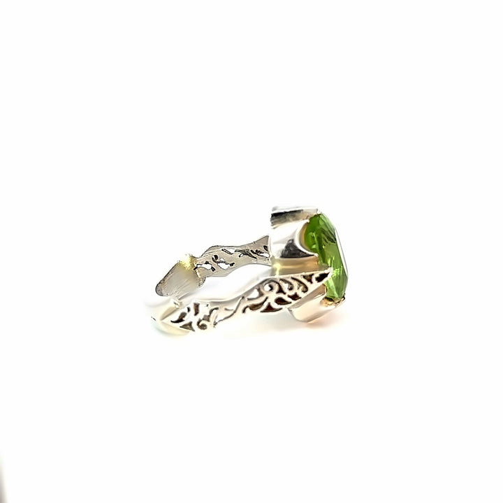 Enigma of Peridot Sterling Silver Women Ring