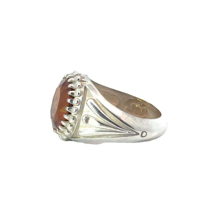 Nebula Alexandrite Sterling Silver Men Ring | US Size 10
