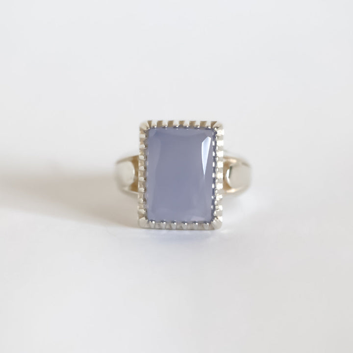 Qamarayn Al Basirah Yemeni Aqeeq Sterling Silver Ring