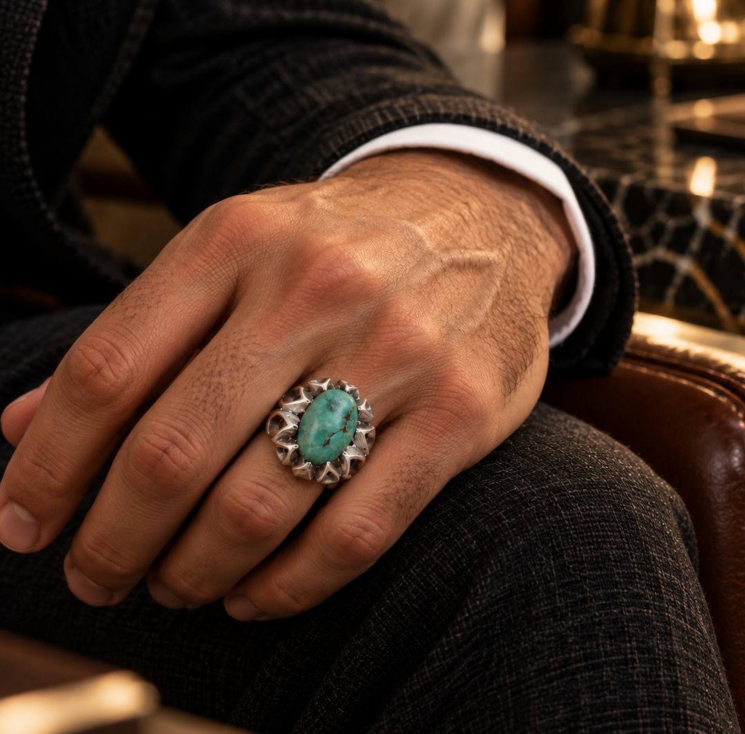 Golshan Neyshabur Turquoise Sterling Silver Ring
