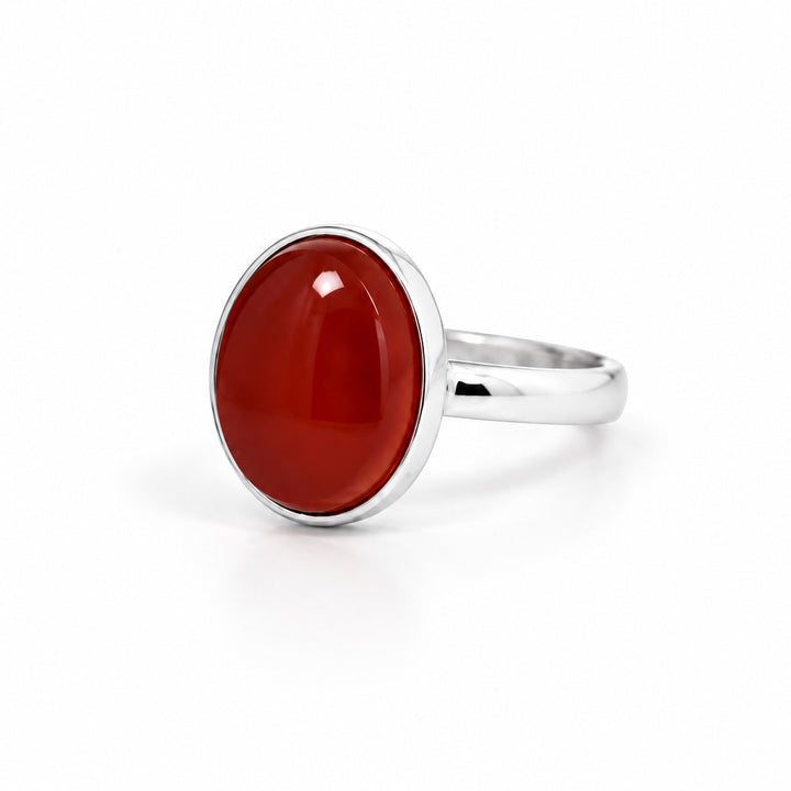 Waqur Yemeni Aqeeq Sterling Silver Ring