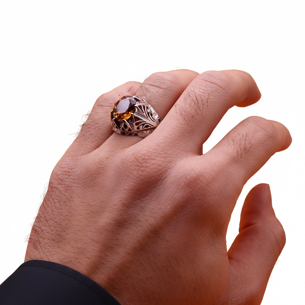 Enchanting Alexandrite Sterling Silver Ring with Sapphire Accents