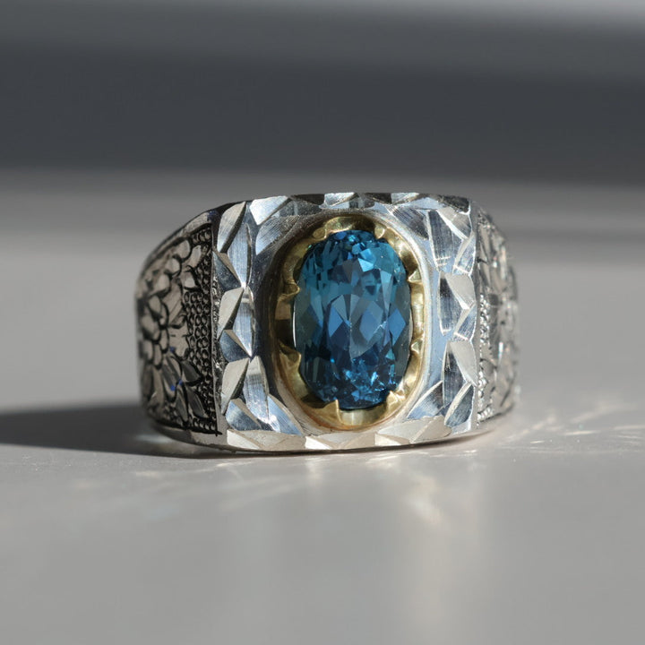 Iris Topaz Sterling Silver Ring