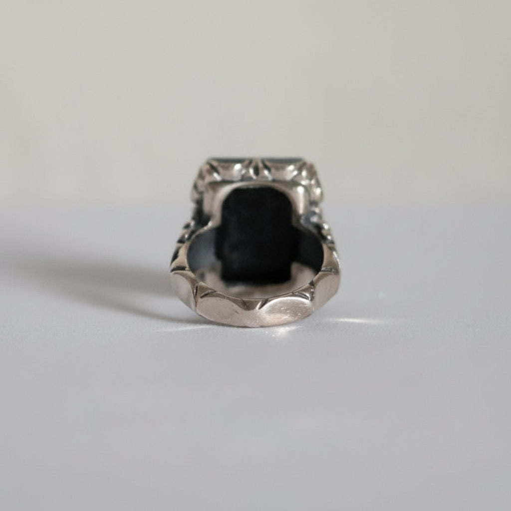 Rusukh Al-Jalal Hadeed Cheeni Sterling Silver Ring
