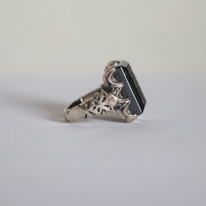 Rusukh Al-Jalal Hadeed Cheeni Sterling Silver Ring