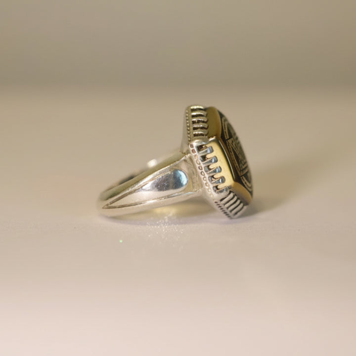 Khatam Al-Hadeed Cheeni Sterling Silver Ring