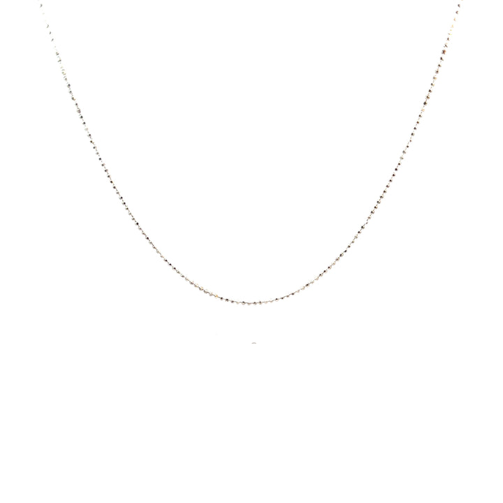 Diamond Cut Bead Chain | Sterling Silver 925