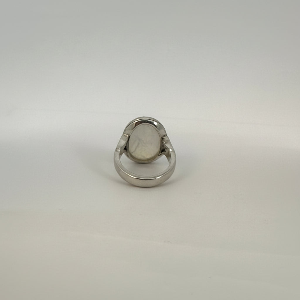 Aman al-Zaman Yemeni Aqeeq Sterling Silver Ring