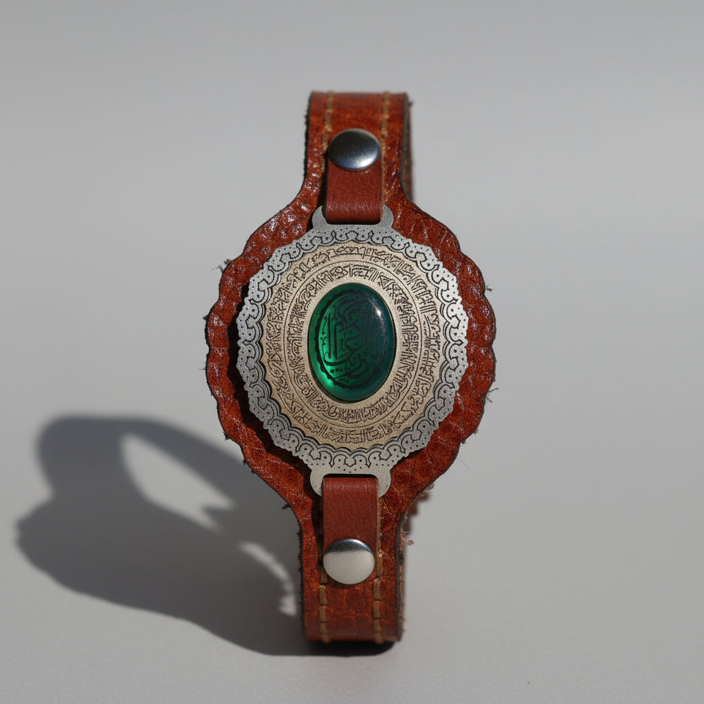 Ruh al-Aman Yemeni Aqeeq Engraved Bracelet