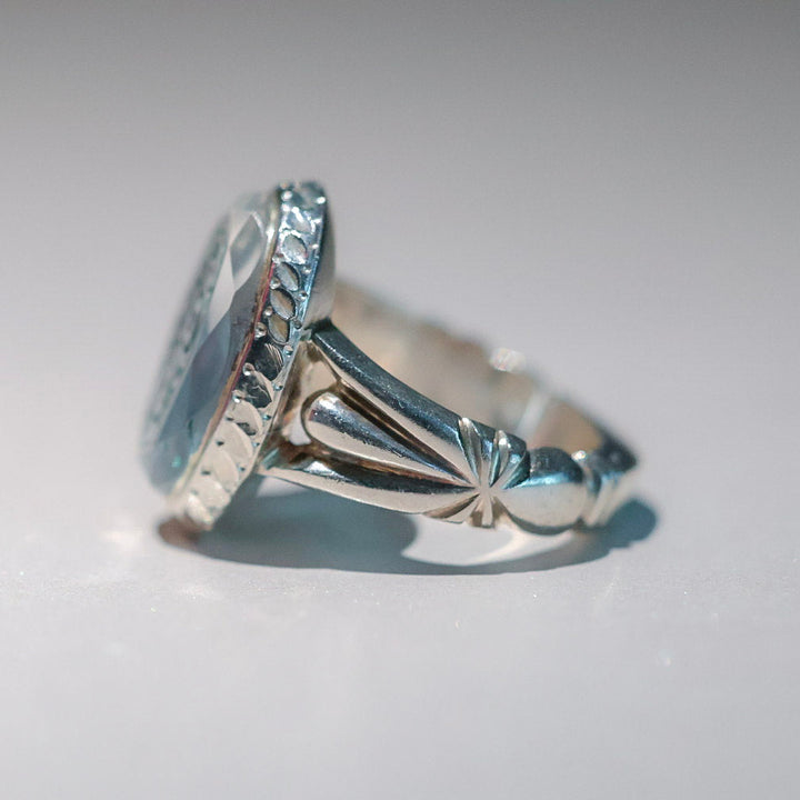 Noor Al-Najaf Sterling Silver Ring (Dur al-Najaf Gemstone)