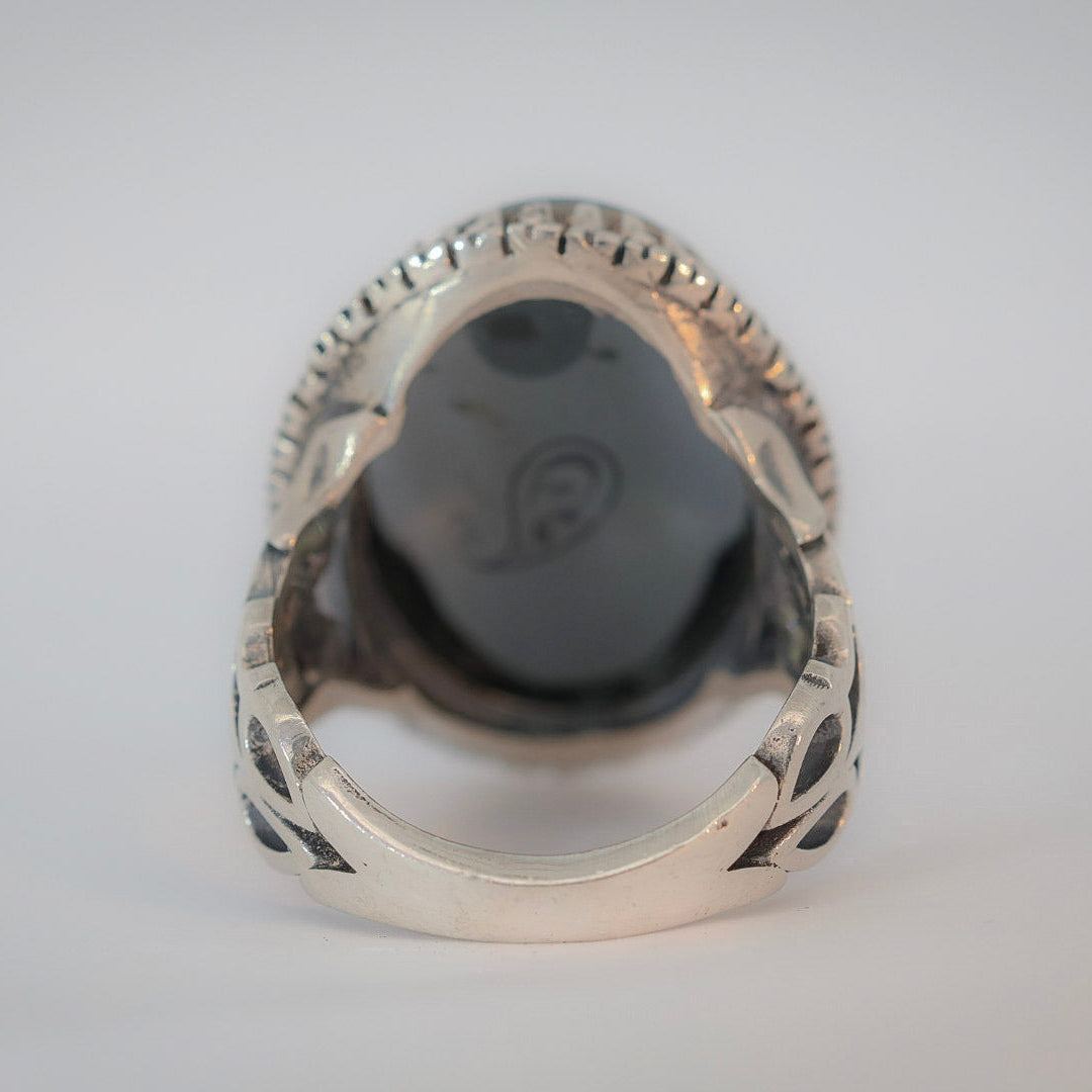 Siraj Al-Himayah Hadeed Cheeni Sterling Silver Ring