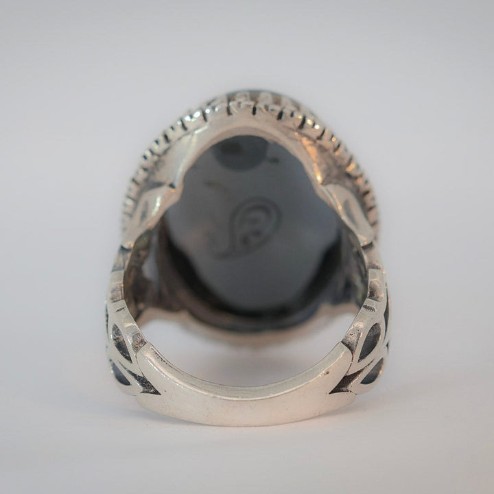 Siraj Al-Himayah Hadeed Cheeni Sterling Silver Ring