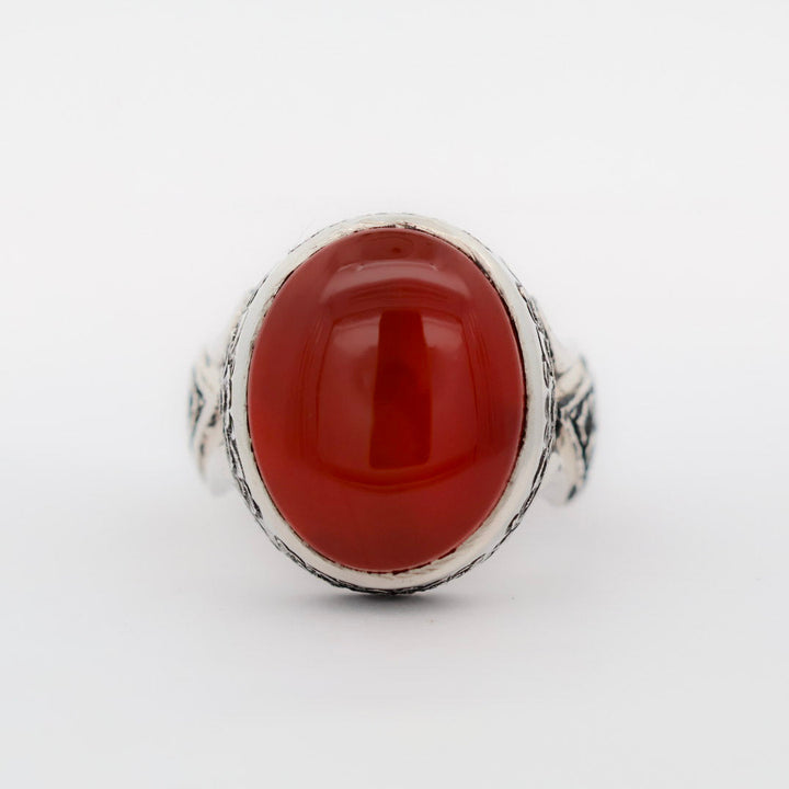 Amir Al-Turath Yemeni Aqeeq Vintage Sterling Silver Ring