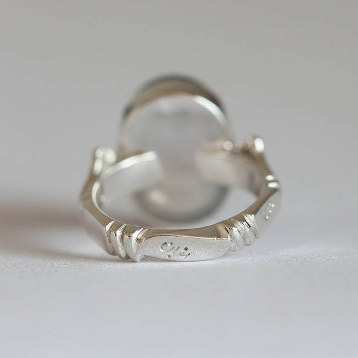 Nafhat al-Rizq Yemeni Aqeeq Sterling Silver Ring