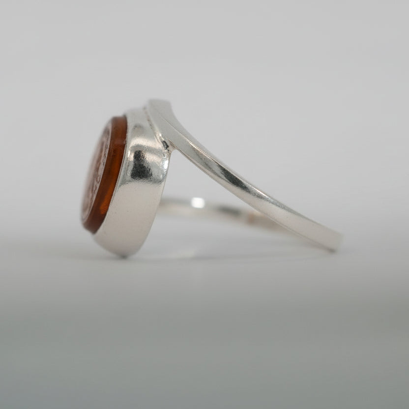 Nafas Al-Rahma Yemeni Aqeeq Sterling Silver Ring