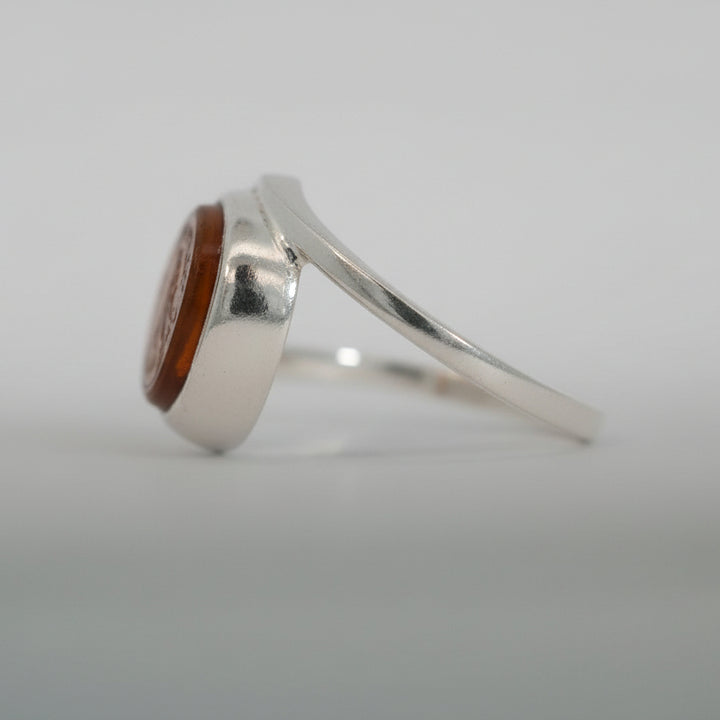 Nafas Al-Rahma Yemeni Aqeeq Sterling Silver Ring