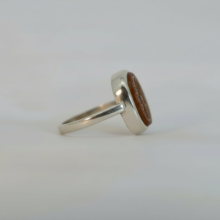 Nurayah al-Waliyyah Yemeni Aqeeq Sterling Silver Ring