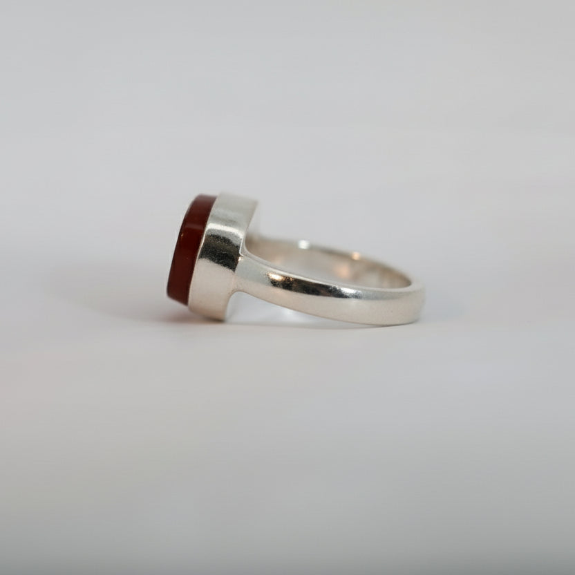 Sawt al-Takbeer Yemeni Aqeeq Sterling Silver Ring