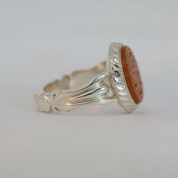 Zahra’t Al-Murtaza Yemeni Aqeeq Sterling Silver Ring