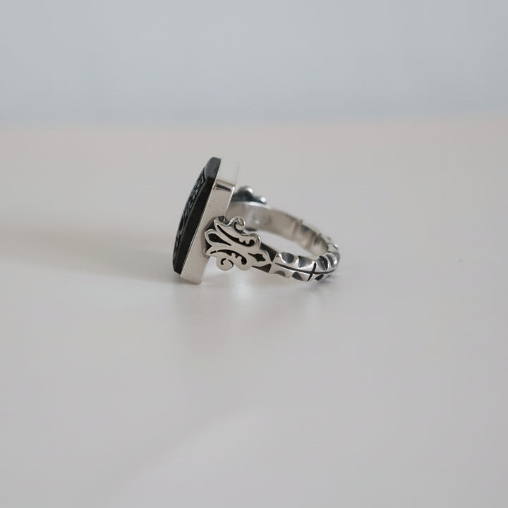 Siyaj Al-Hifdh Hadeed Cheeni Sterling Silver Ring