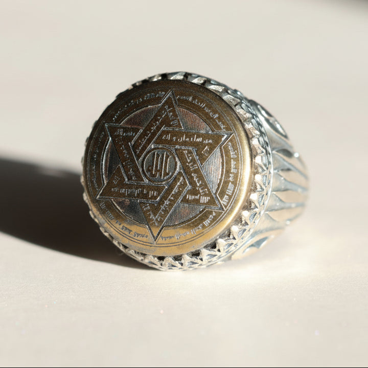 Mithaq Al-Sulayman Hadeed Cheeni Sterling Silver Ring