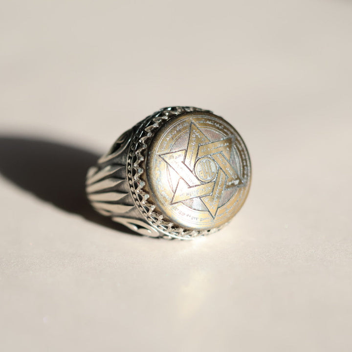 Mithaq Al-Sulayman Hadeed Cheeni Sterling Silver Ring