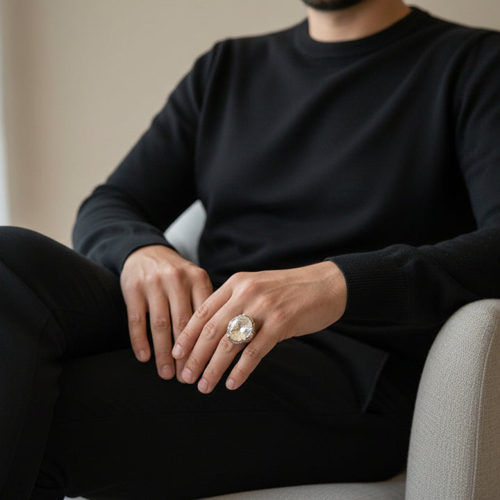 Maqam Al-Haybah Dur Najaf Sterling Silver Ring