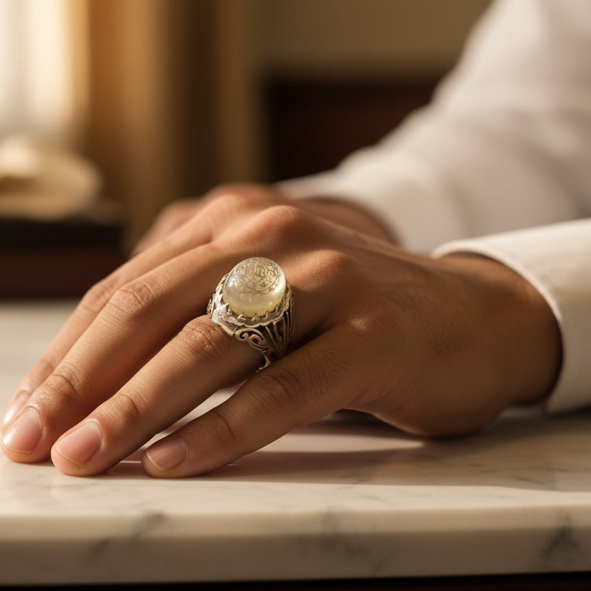 Qubbat Al-Nida Dur Najaf Sterling Silver Ring