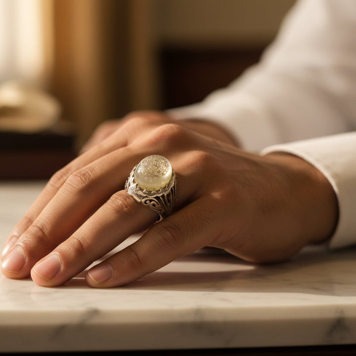 Qubbat Al-Nida Dur Najaf Sterling Silver Ring