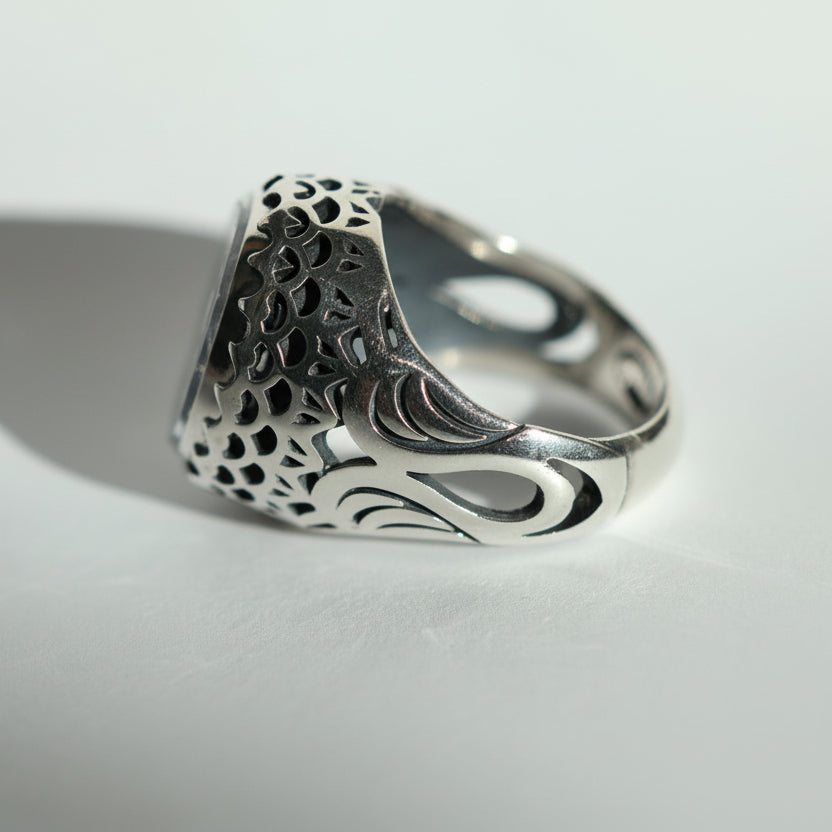 Asl al-Dur Najaf Sterling Silver Ring