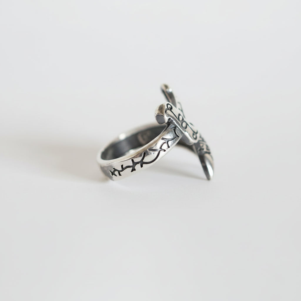 Rawasin Al Zulfiqar Sterling Silver Ring