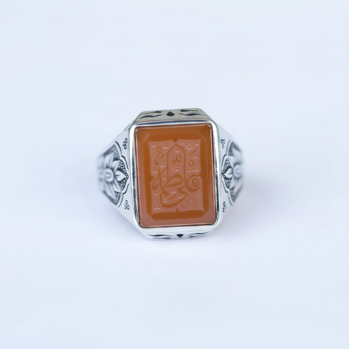 Mithl Al Noor Yemeni Aqeeq Sterling Silver Ring