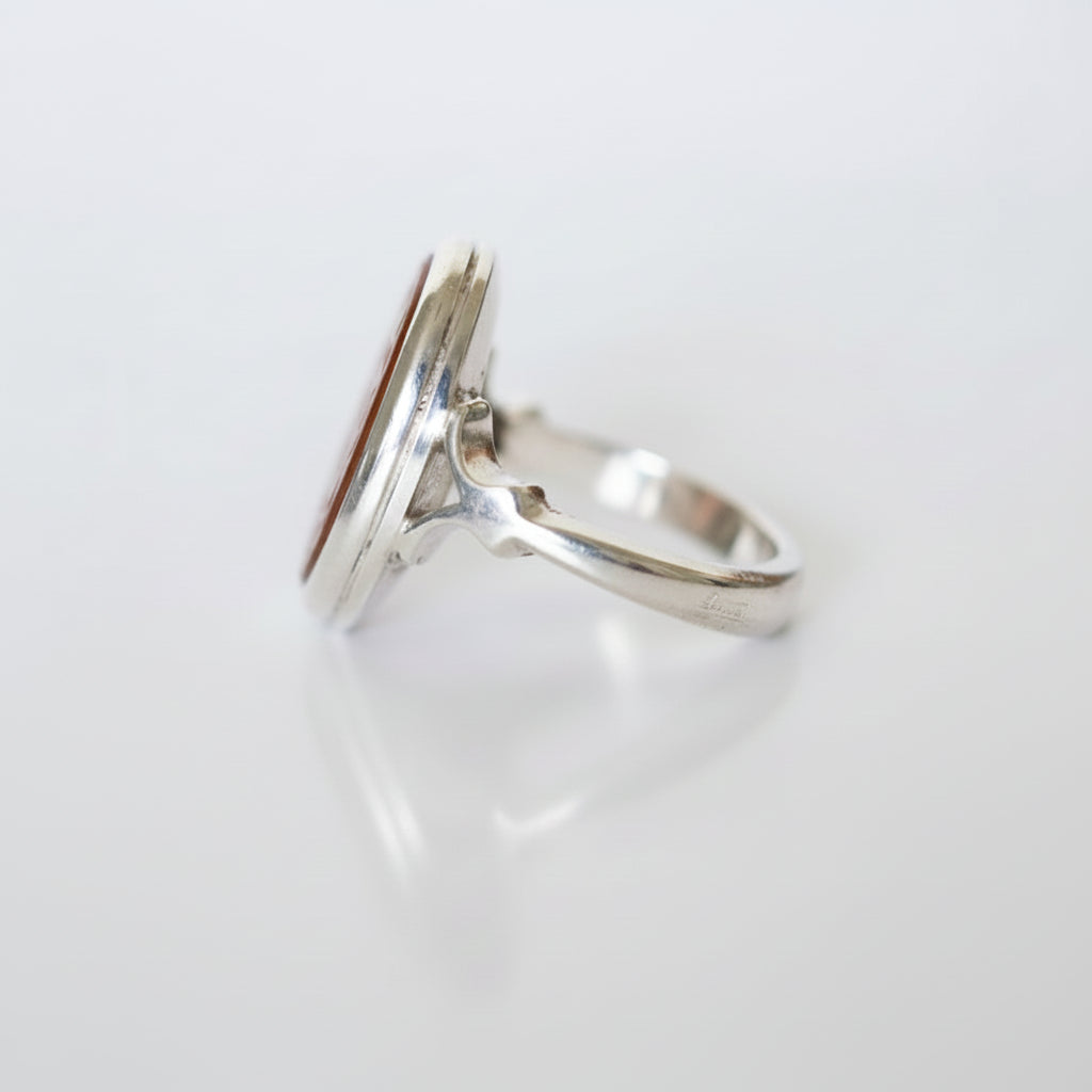 Dalil Al-Yaqeen Yemeni Aqeeq Sterling Silver Ring